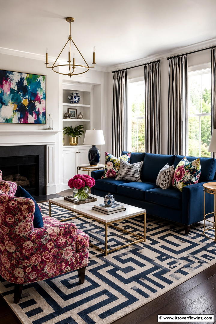 Mixing Patterns with Confidence - 25 Eclectic Living Room Ideas for a Unique and Vibrant Space