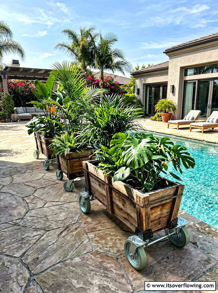 Mobile Planter Box On Wheels - 25 garden ideas with planter boxes