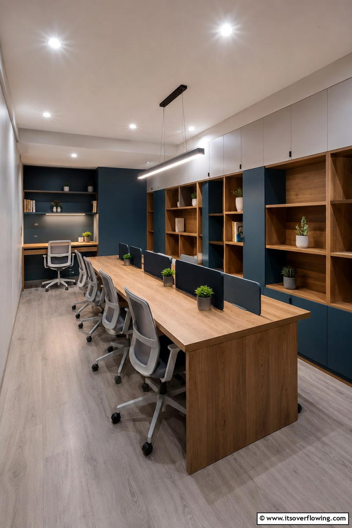 Modern Chic Study - 30 Study Room Ideas to Boost Focus and Productivity at Home