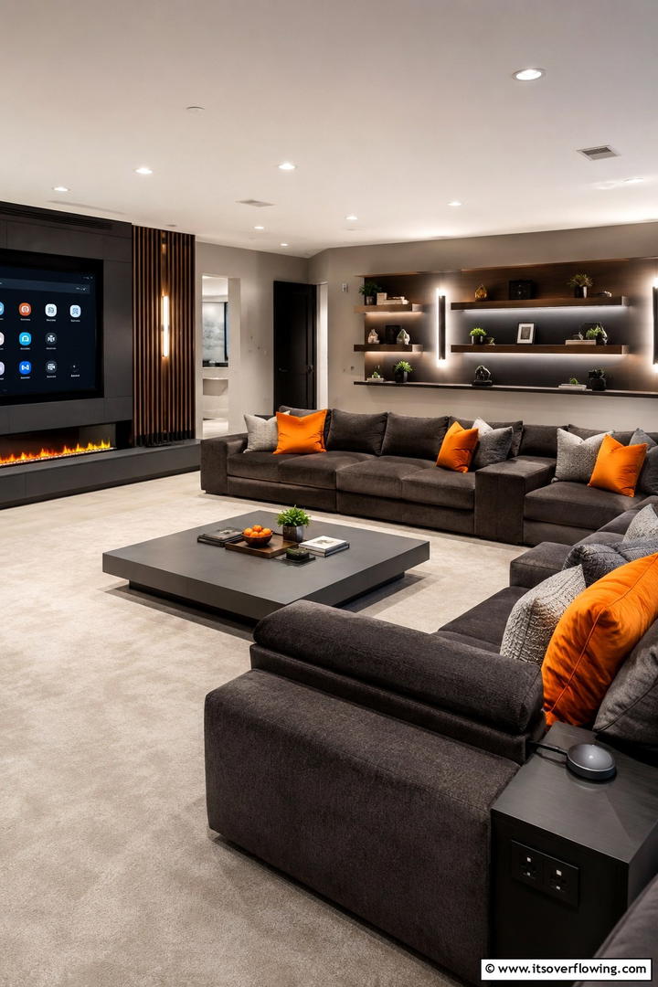 Modern Chill Lounge - 30 Teen Hangout Room Ideas for Modern & Functional Spaces