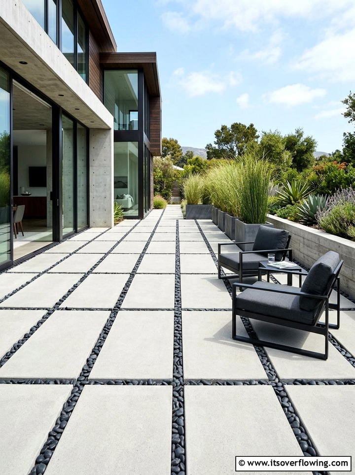 Modern Concrete Paver - 25 garden ideas with pavers