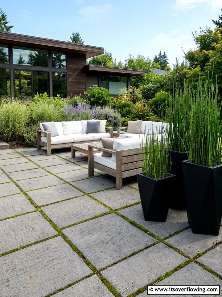 Modern Concrete Pavers - 25 garden design ideas for patios