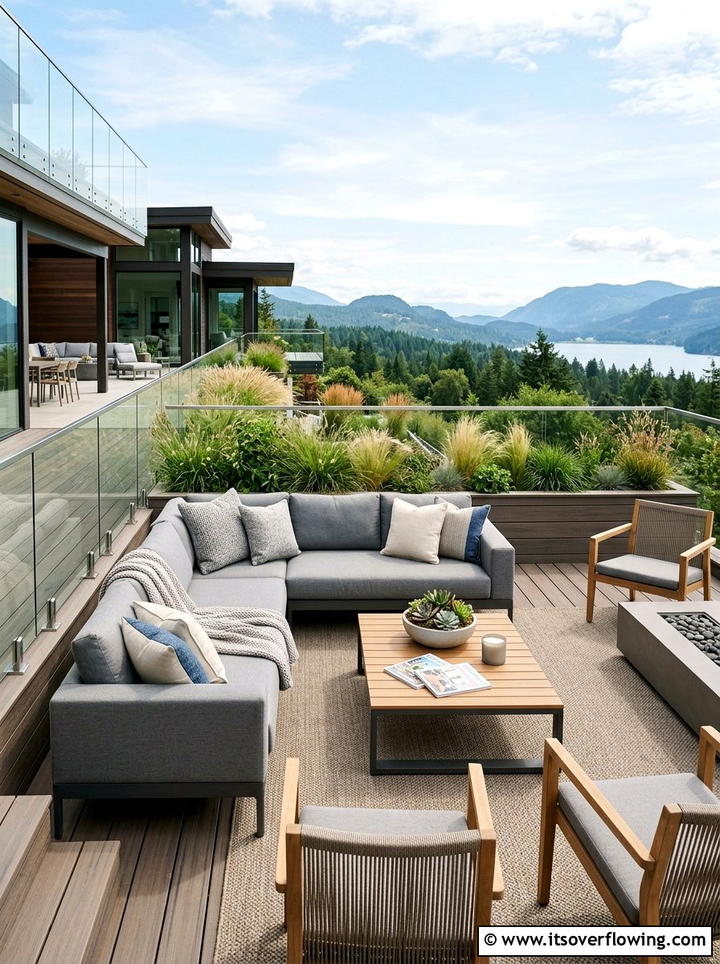 Modern Deck Lounge - 25 backyard ideas with seating area