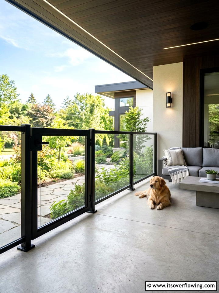 Modern Dog Gate For Porch - 25 front porch ideas with dog friendly setup