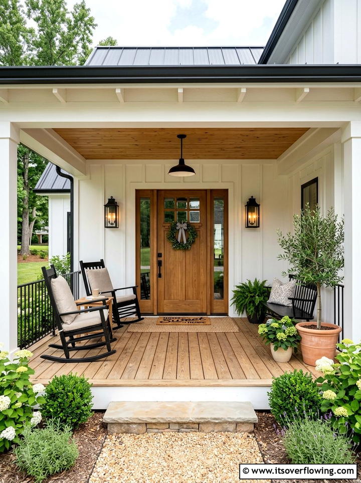 Modern Farmhouse Front Porch - 25 front porch ideas for open porch
