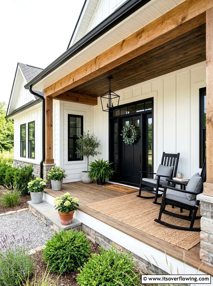 Modern Farmhouse Porch - 25 front porch ideas