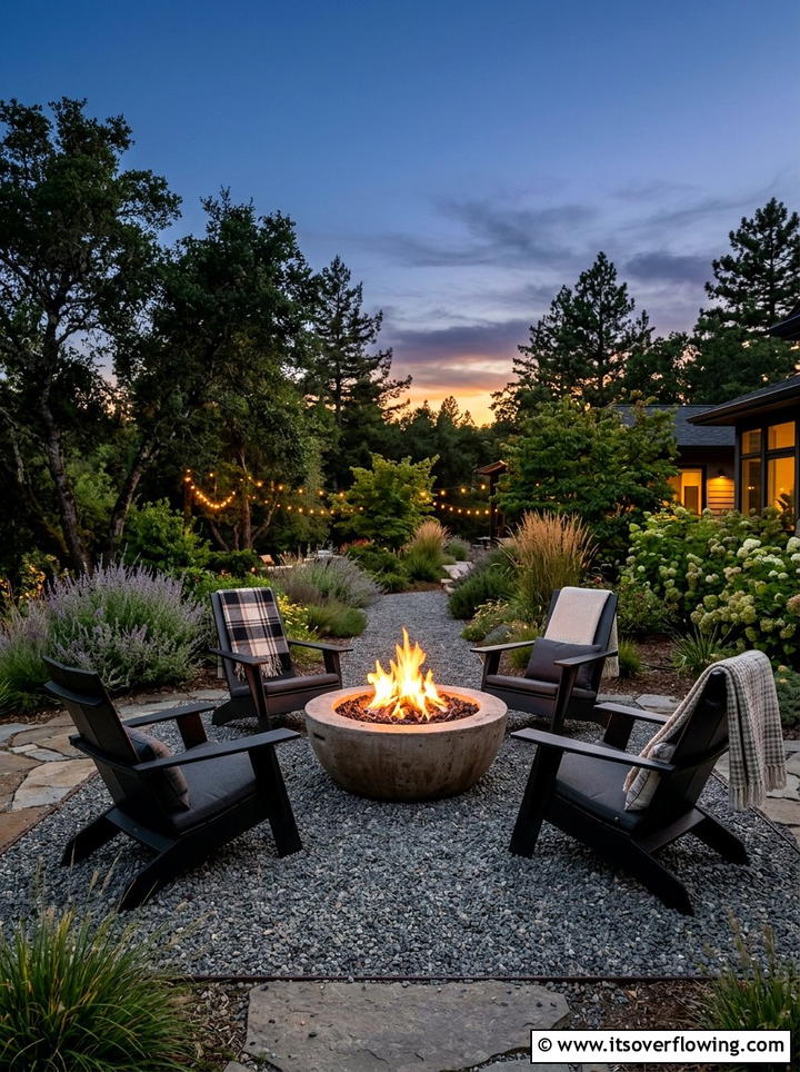Modern Fire Pit - 25 garden decor ideas with summer decor