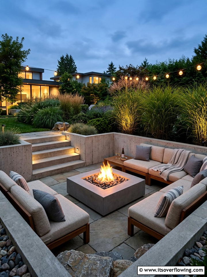 Modern Fire Pit - 25 garden ideas for contemporary homes