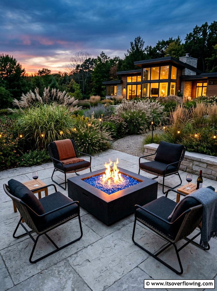 Modern Fire Pit - 25 garden ideas for modern homes