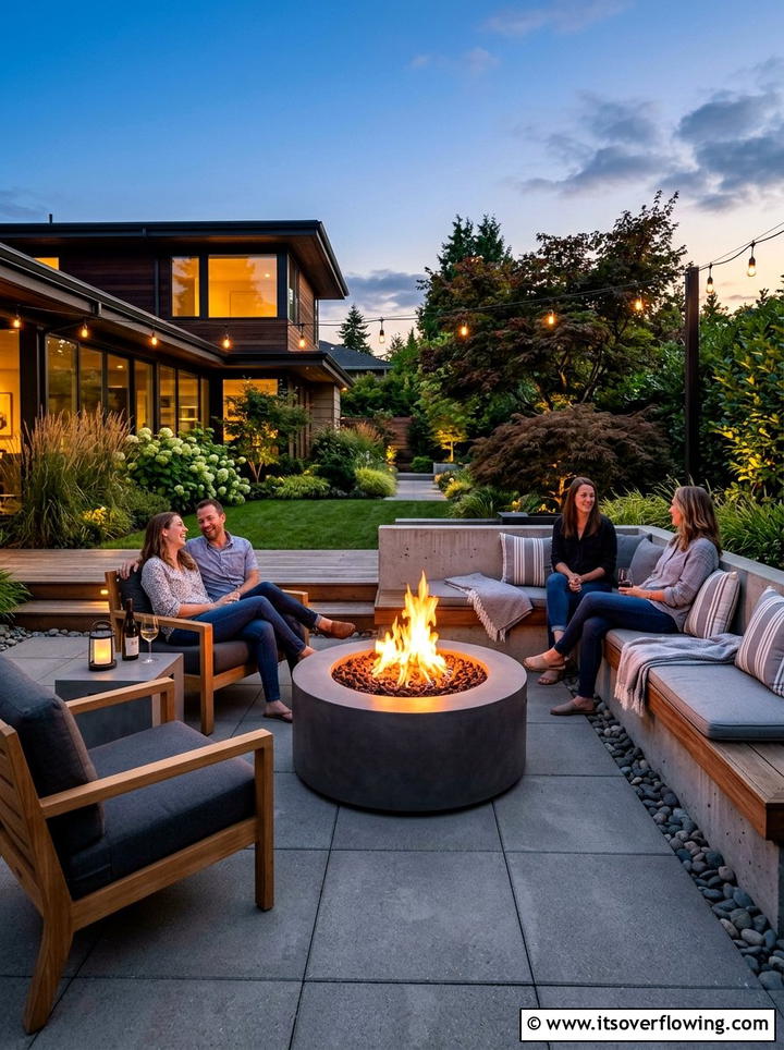Modern Fire Pit - 25 unique garden ideas