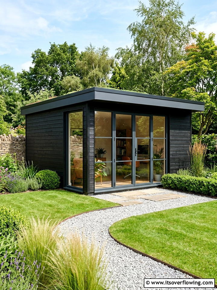 Modern Garden Shed - 25 backyard ideas with storage shed