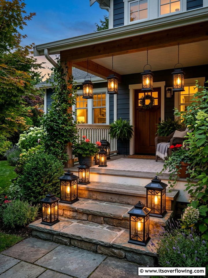 Modern Glass Porch Railing - 25 front porch decor ideas with low maintenance setup