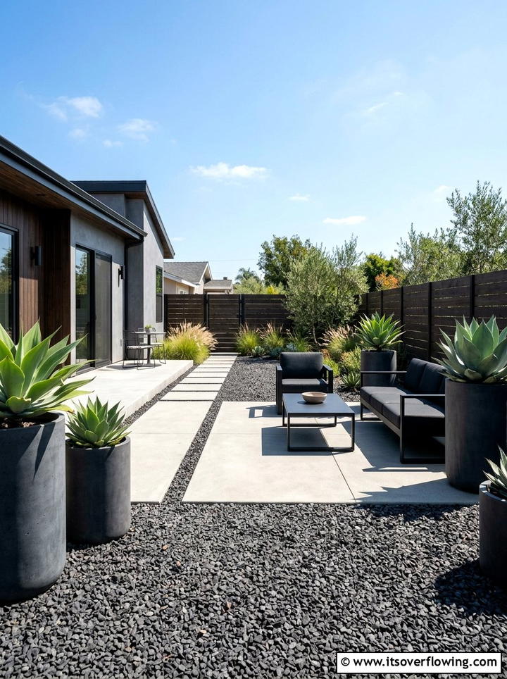 Modern Gravel Backyard - 25 backyard ideas with gravel patio