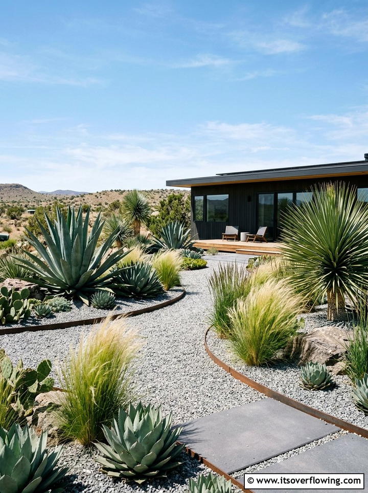 Modern Gravel Garden - 25 creative garden ideas for spring makeover