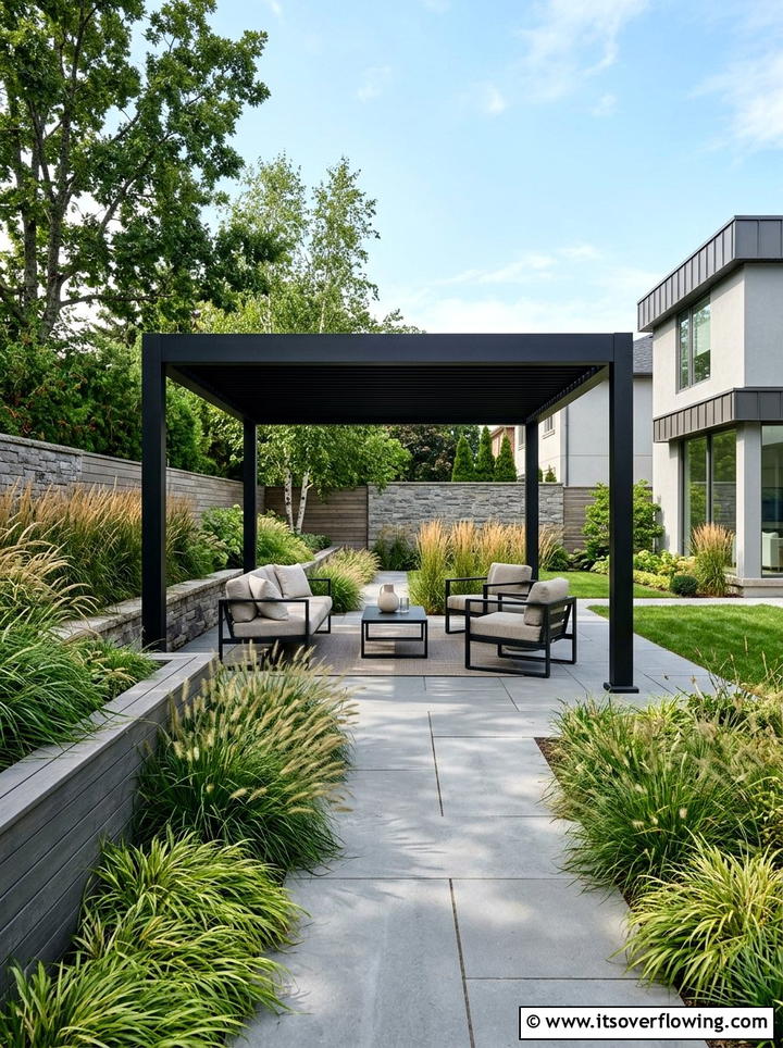 Modern Metal Gazebo - 25 garden ideas with gazebo