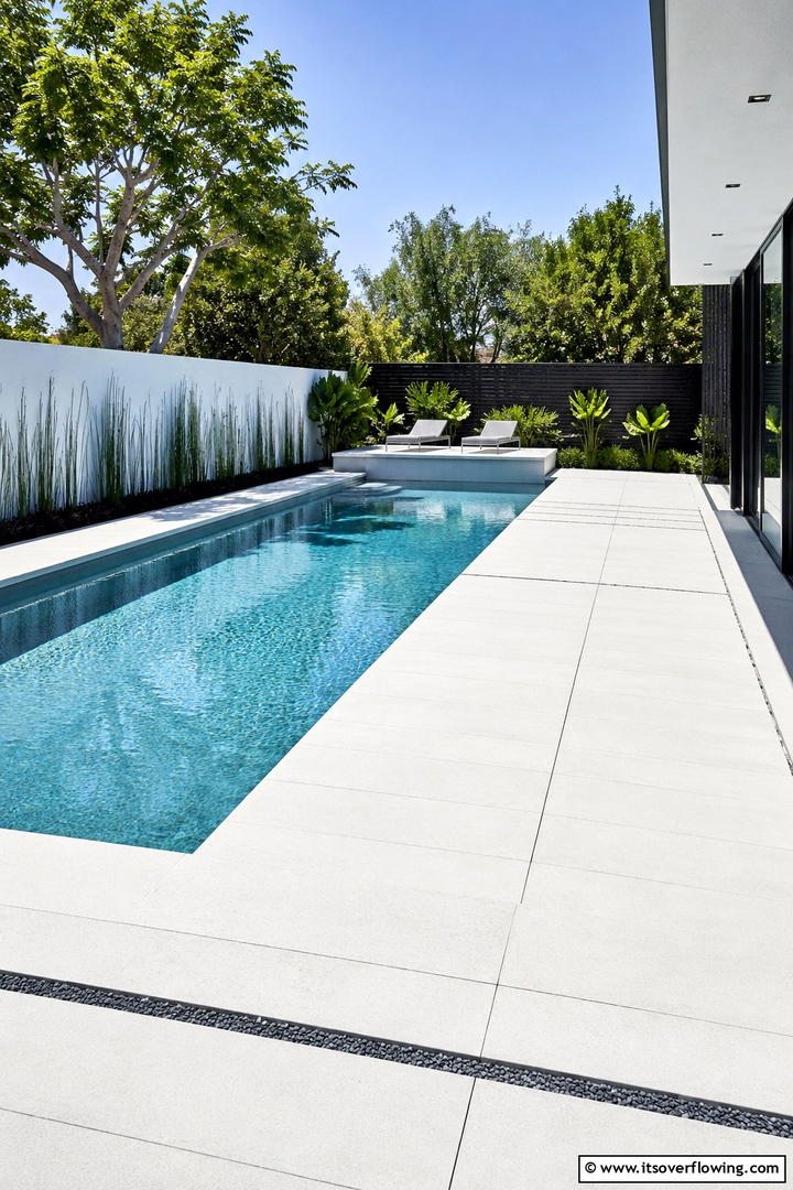 Modern Minimalist Appeal - 30 Pavers Around Pool Ideas for a Sleek and Safe Design