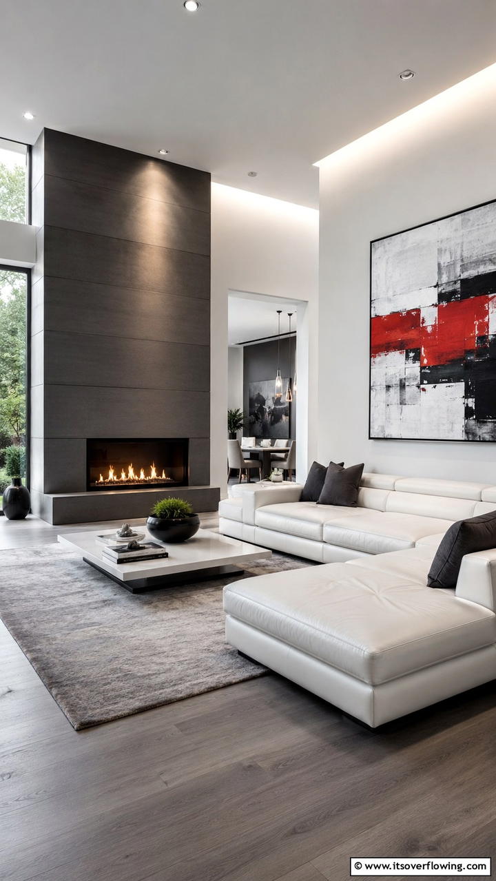 Modern Minimalist Corner FireplaceExact - 25 Cozy Corner Fireplace Ideas for Your Home