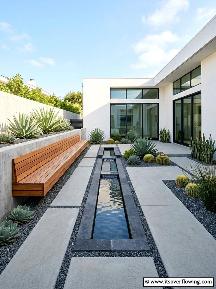 Modern Minimalist Courtyard - 25 creative garden ideas with tea gardens