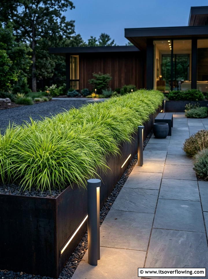 Modern Minimalist Garden Border - 25 garden ideas with border plants
