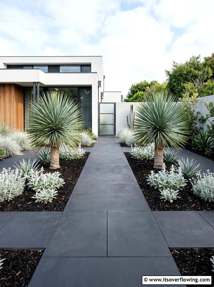 Modern Minimalist Garden - 25 garden design ideas with low water plants