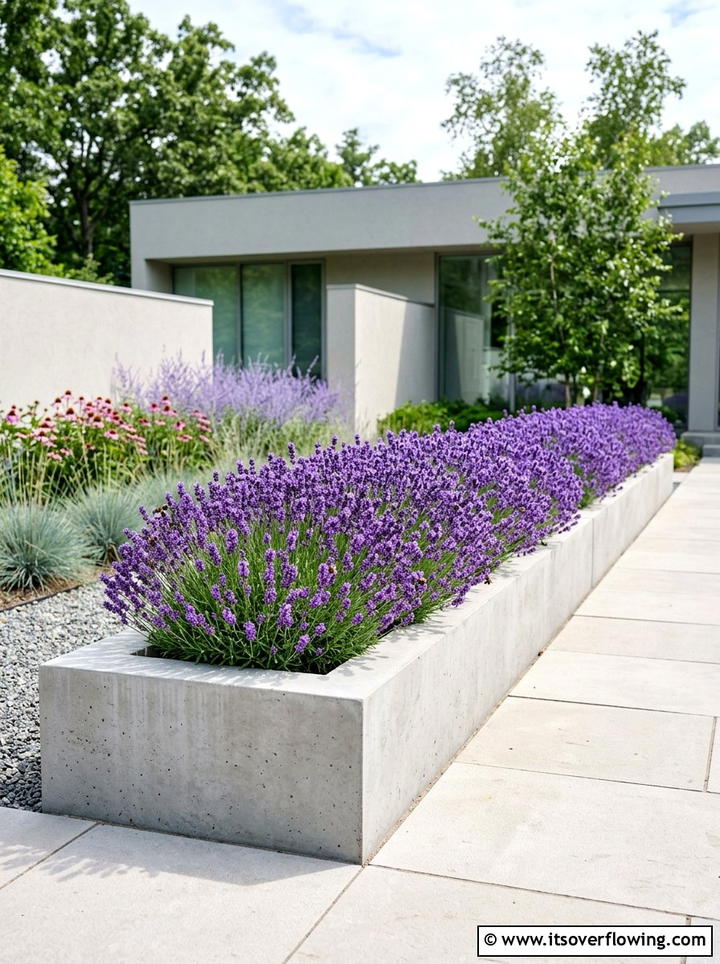 Modern Minimalist Pollinator Garden - 25 backyard ideas with pollinator garden