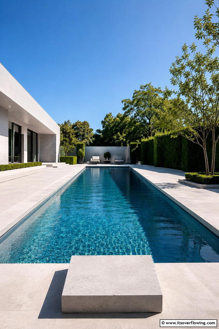 Modern Minimalist Pool Design - 30 Pool Landscaping Ideas to Create a Resort-Style Backyard