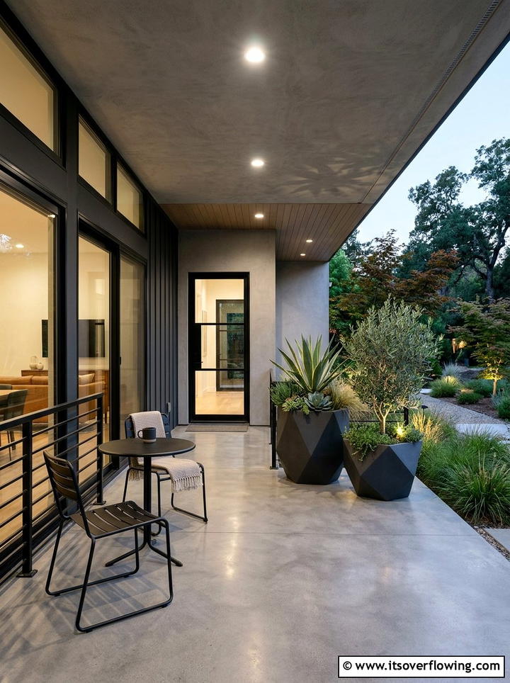 Modern Minimalist Porch - 25 front porch ideas for covered porch