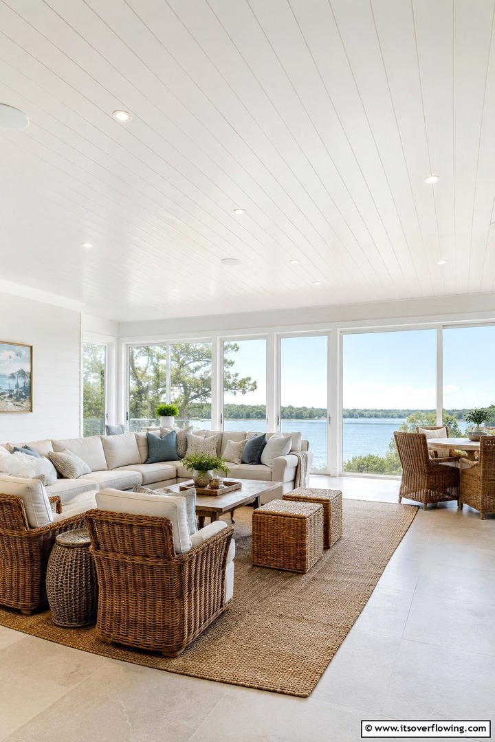 Modern Minimalist Shiplap - 30 Shiplap Ceiling Ideas to Add Farmhouse Charm Anywhere