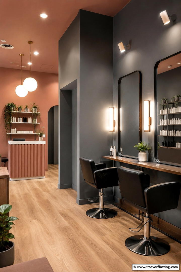 Modern Minimalist Styling - 30 Small Salon Interior Design Ideas for Compact Beauty Spaces