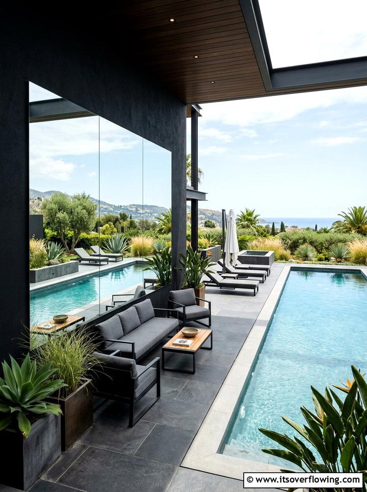 Modern Mirror Patio - 25 backyard decorating ideas with mirror accents