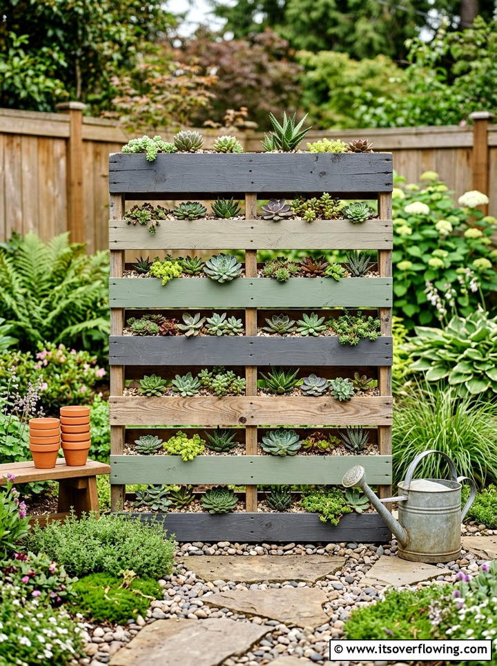 Modern Pallet Garden - 25 garden ideas for balconies