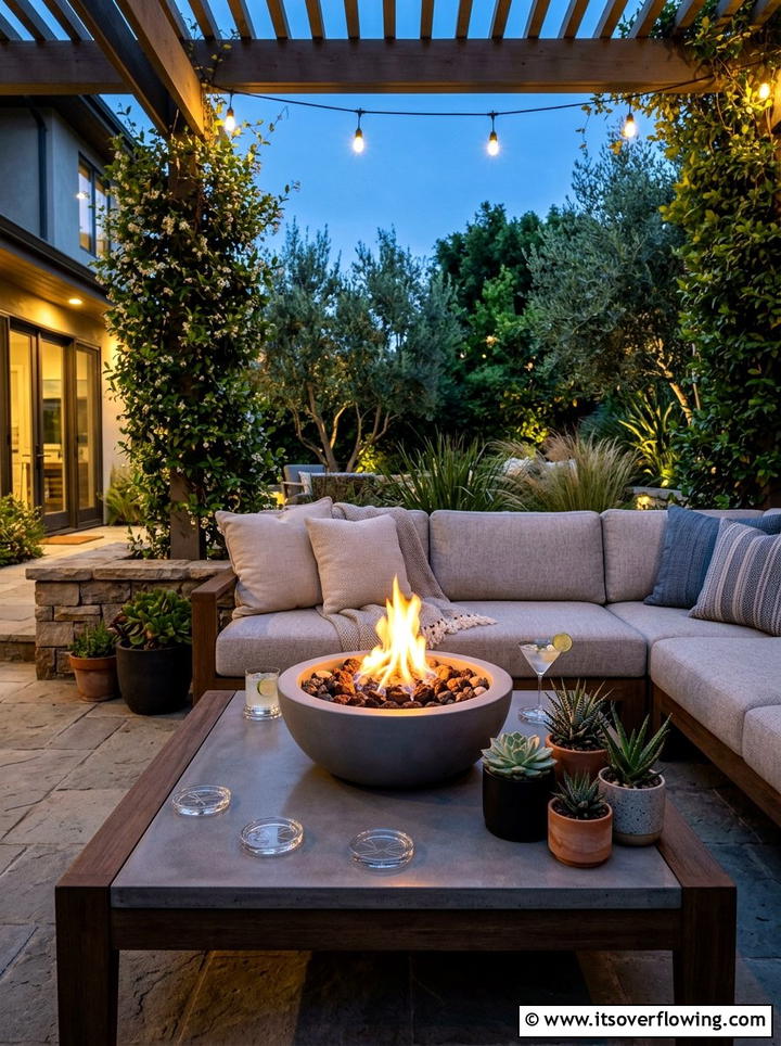 Modern Patio Coffee Table - 25 backyard decorating ideas with tabletop fire bowls