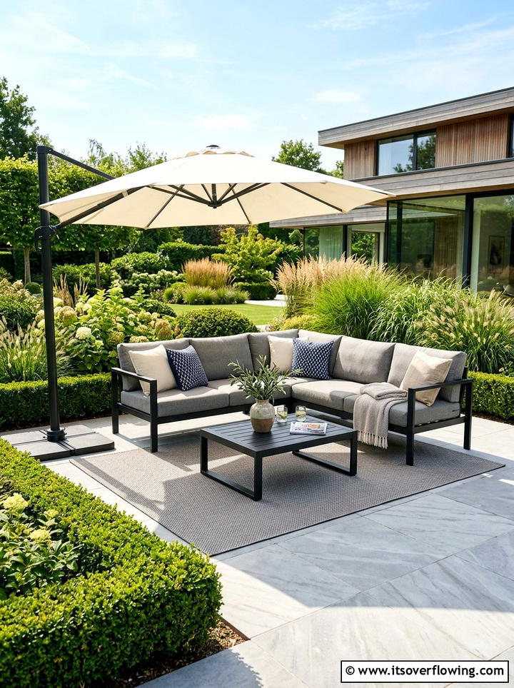 Modern Patio Furniture Set - 25 backyard ideas with lounge area