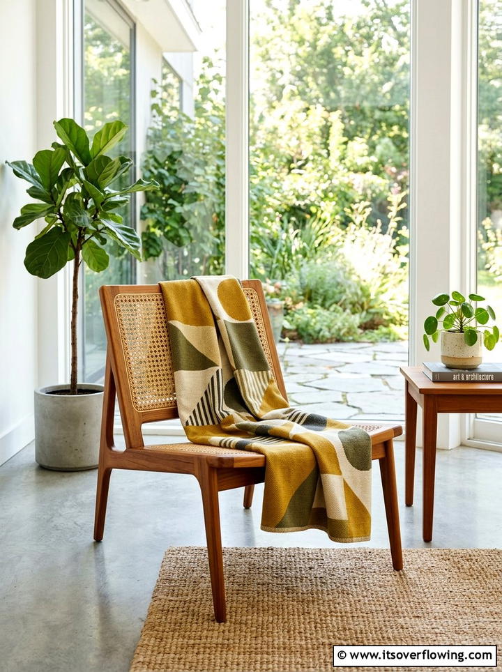 Modern Patio Style - 25 front porch decor ideas with throws