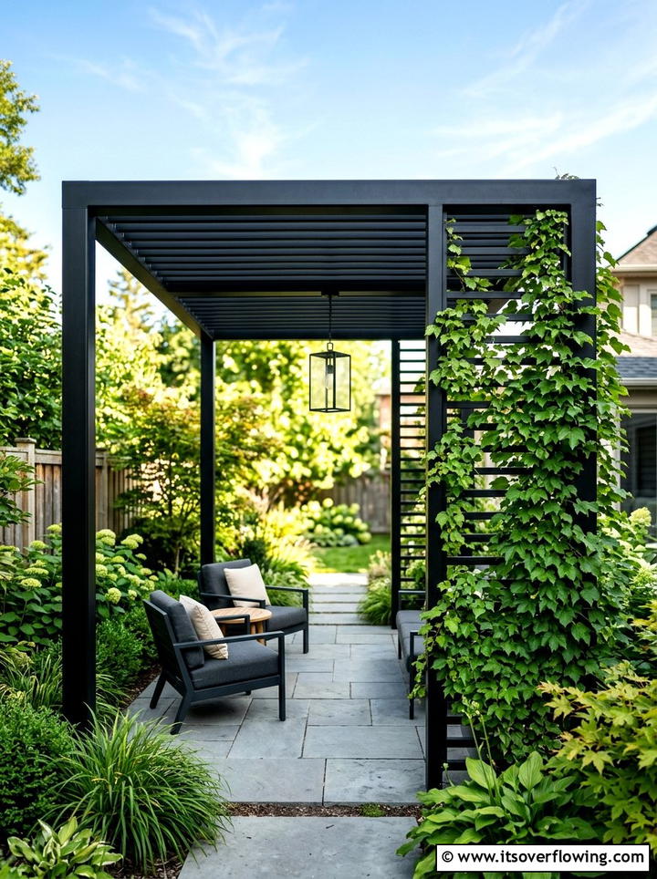 Modern Pergola - 25 small garden ideas with modern style