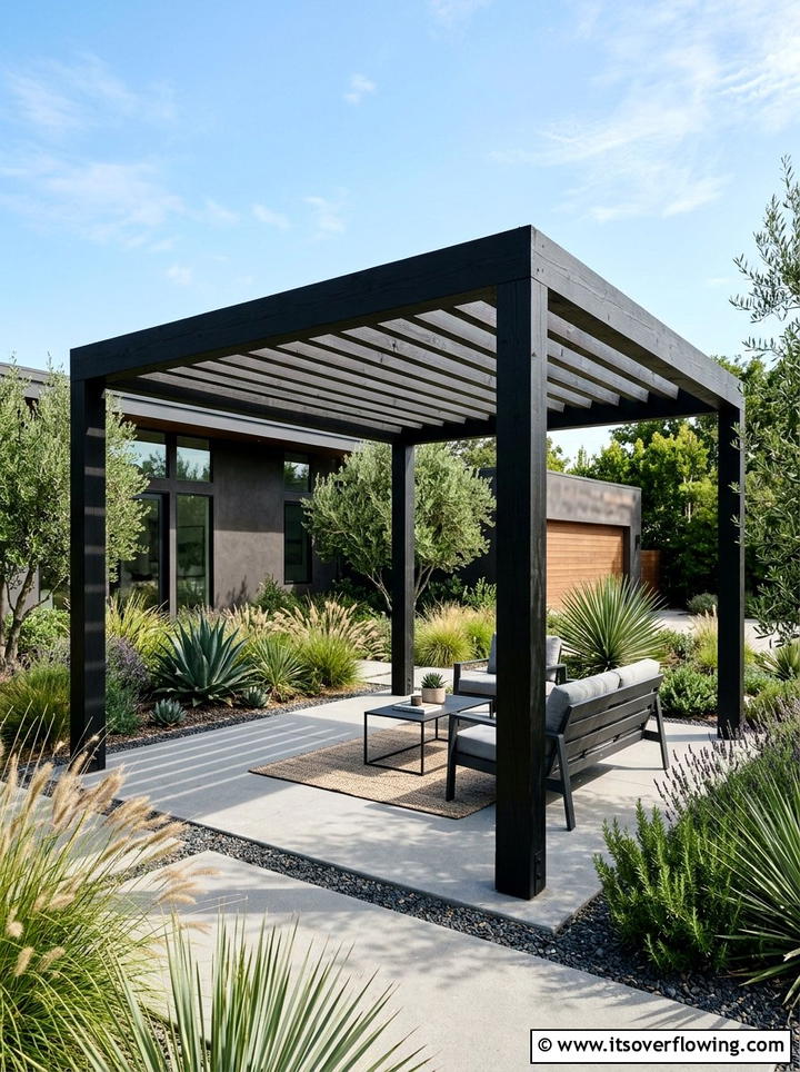 Modern Pergola Structure - 25 garden decor ideas with minimalist accents