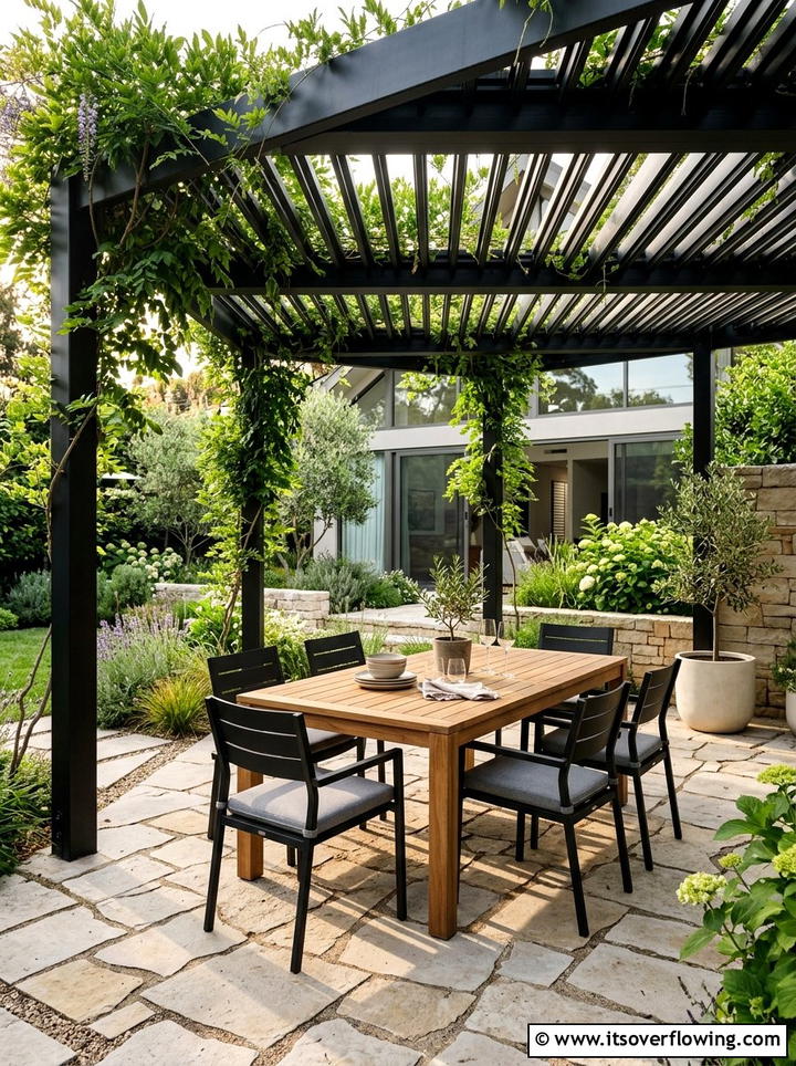 Modern Pergola Structure - 25 garden design ideas for contemporary courtyards
