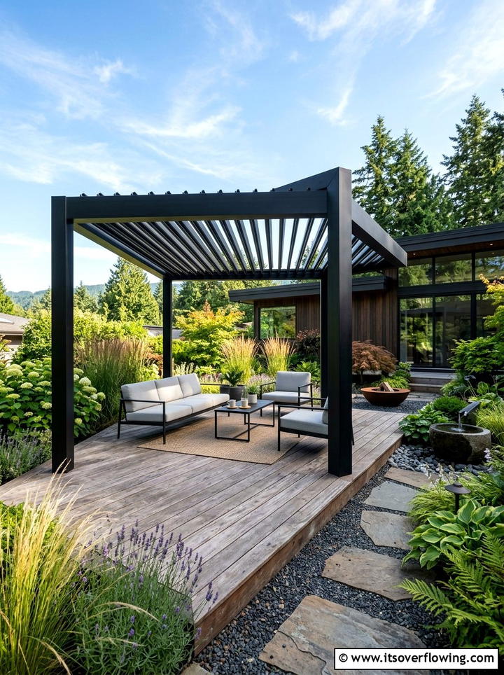 Modern Pergola Structure - 25 garden design ideas for modern landscapes