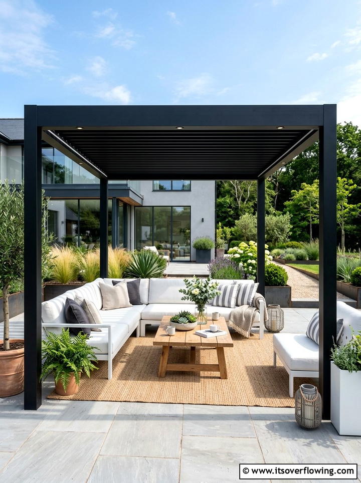 Modern Pergola Structure - 25 garden ideas for contemporary homes