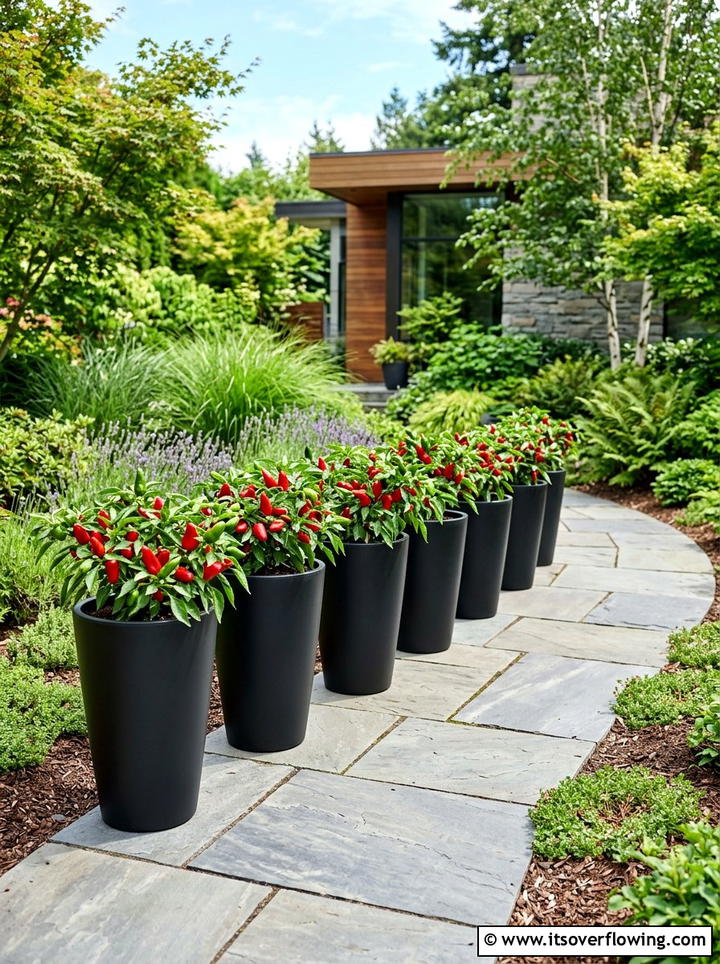 Modern Plastic Pot Garden - 25 creative garden ideas with container vegetables