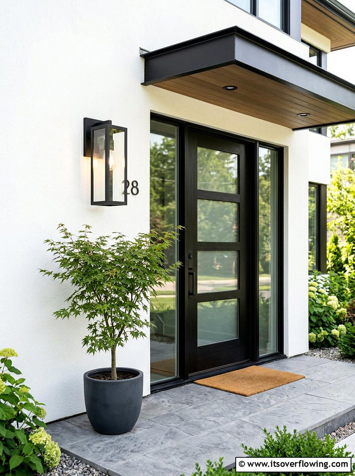 Modern Porch Light - 25 front porch ideas on a budget