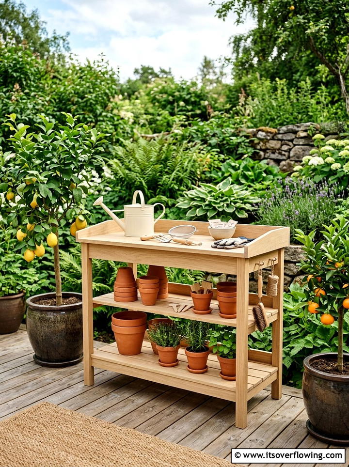 Modern Potting Bench - 25 garden ideas for spring
