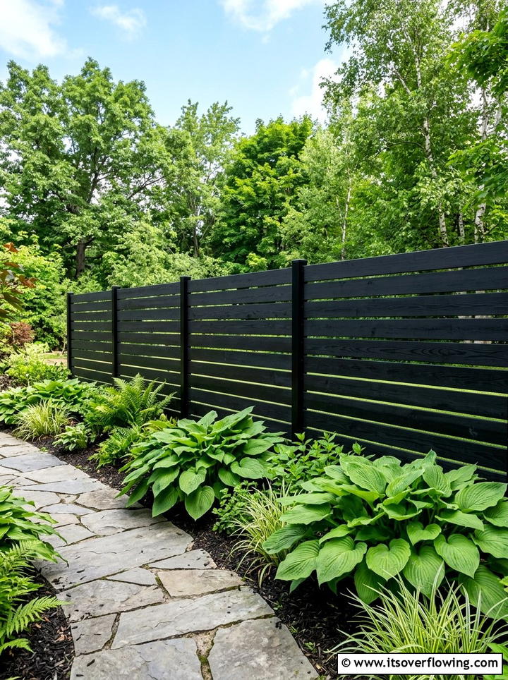 Modern Privacy Fence - 25 backyard ideas for narrow yards