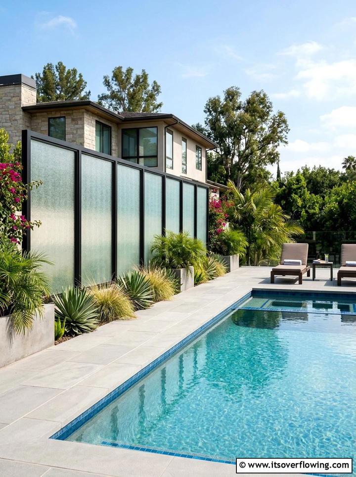Modern Privacy Screen - 25 garden ideas for privacy