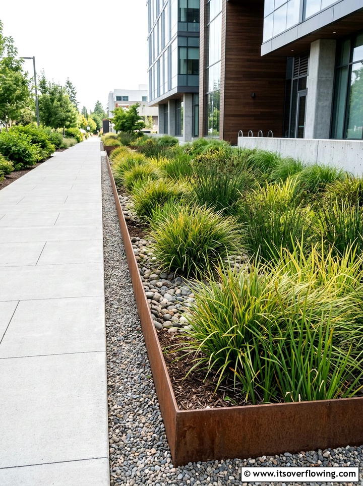 Modern Rain Garden - 25 creative garden ideas with rain gardens