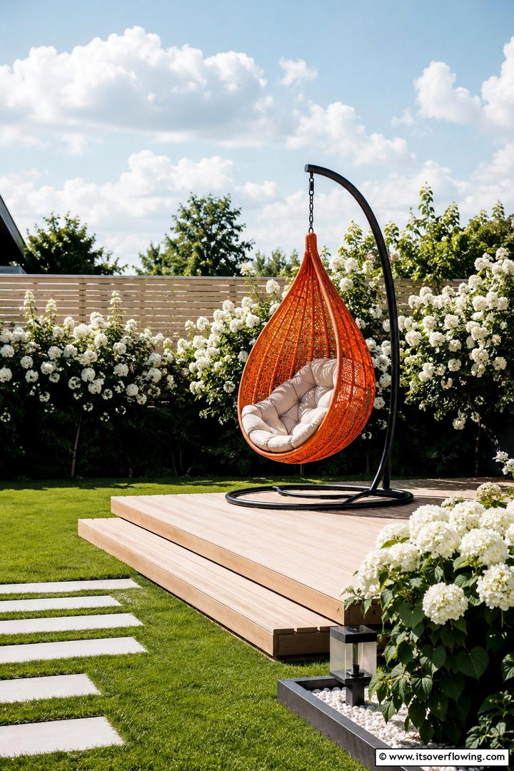 Modern Retro Swing Area - 30 Modern Backyard Ideas to Transform Your Outdoor Oasis