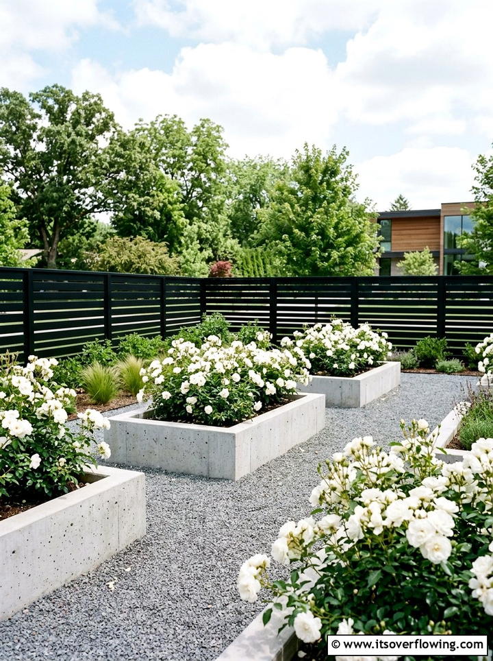 Modern Rose Garden - 25 garden ideas with roses