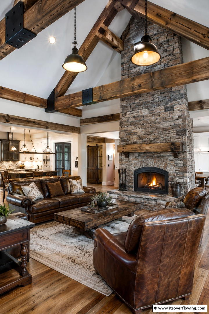 Modern Rustic Finishes - 30 Modern Ranch House Ideas for Contemporary Country Living