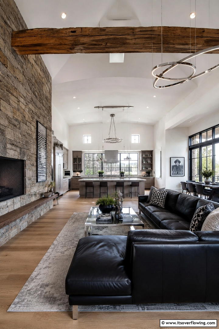 Modern Rustic Fusion - 30 Rustic Interior Design Ideas for Cozy Living Spaces