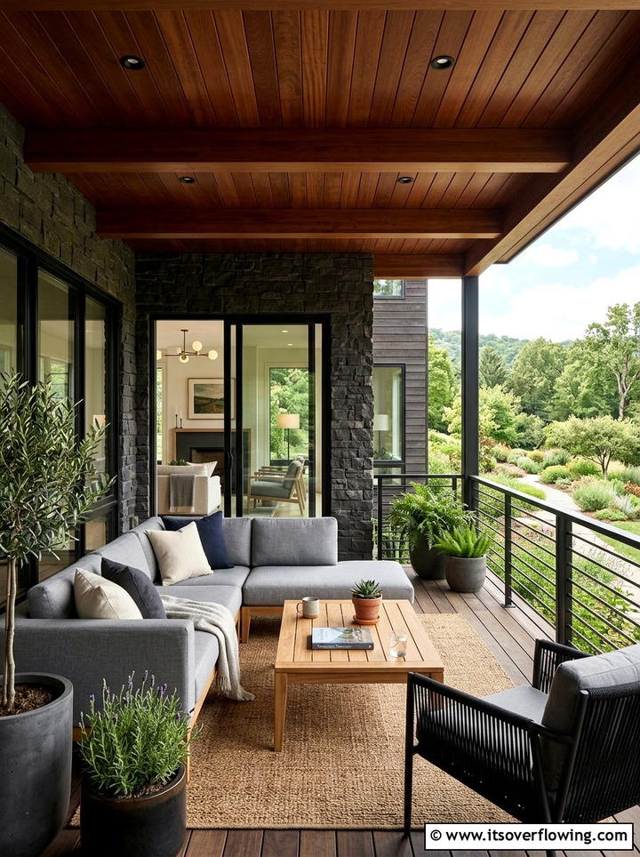 Modern Rustic Porch - 25 front porch ideas with rustic style